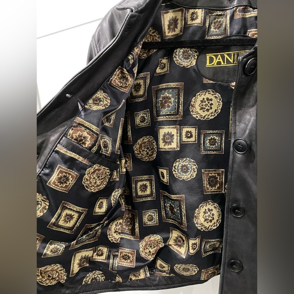 Vintage mid length leather jacket - Picture 3 of 5